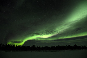 A string of northern lights