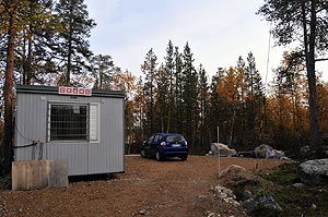 Cabin in the fall